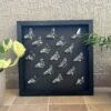 Dark Green Marbled Patterns 3D Origami Butterfly Wall Art