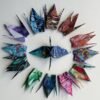 100 Marbled Pattern Origami Paper Cranes