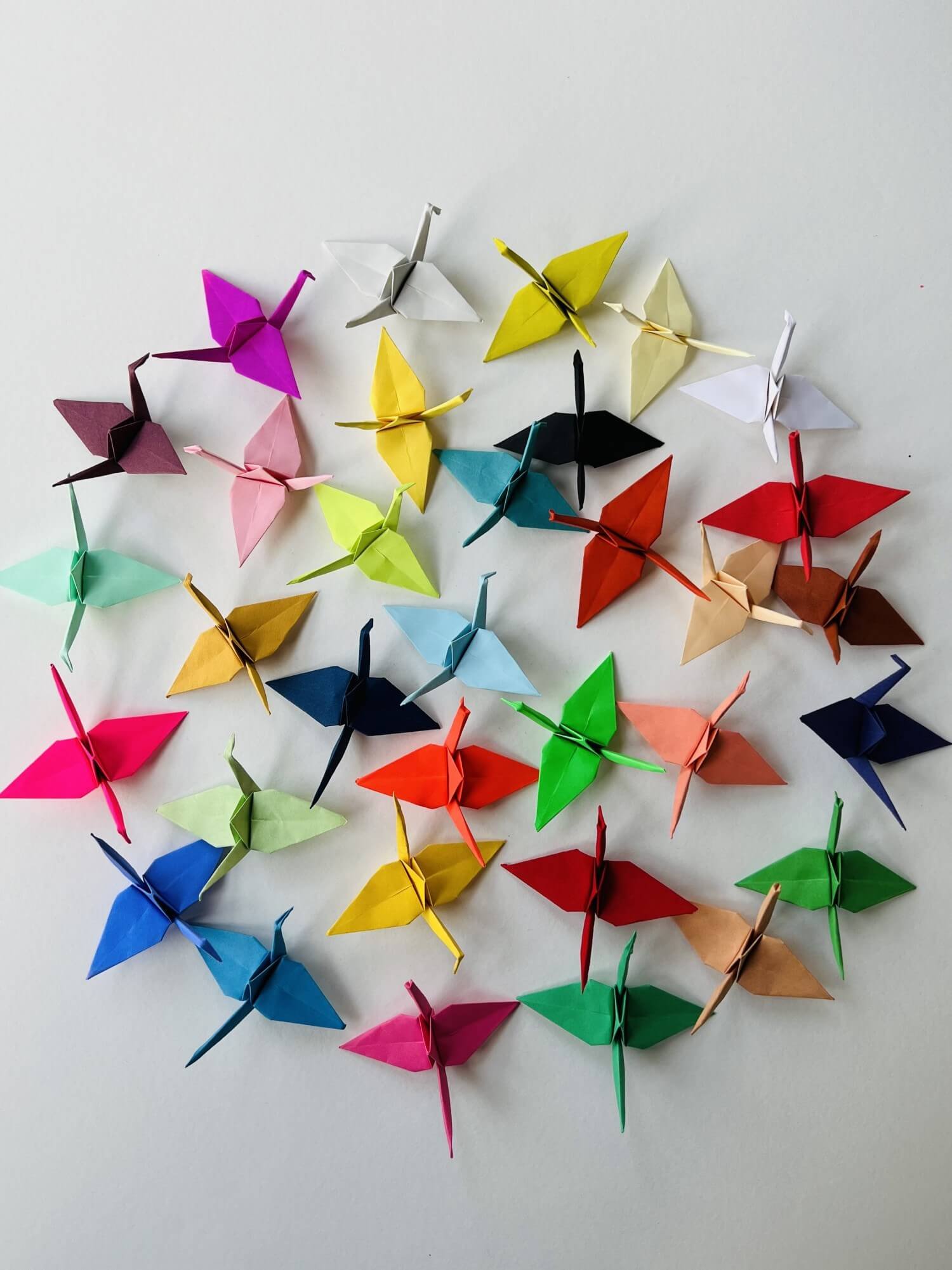 100 Multi-Color Origami Paper Cranes - Handmade Decorations for Crafts and Home Decor-1 100 Multi-Color Origami Paper Cranes - Handmade Decorations for Crafts and Home Decor