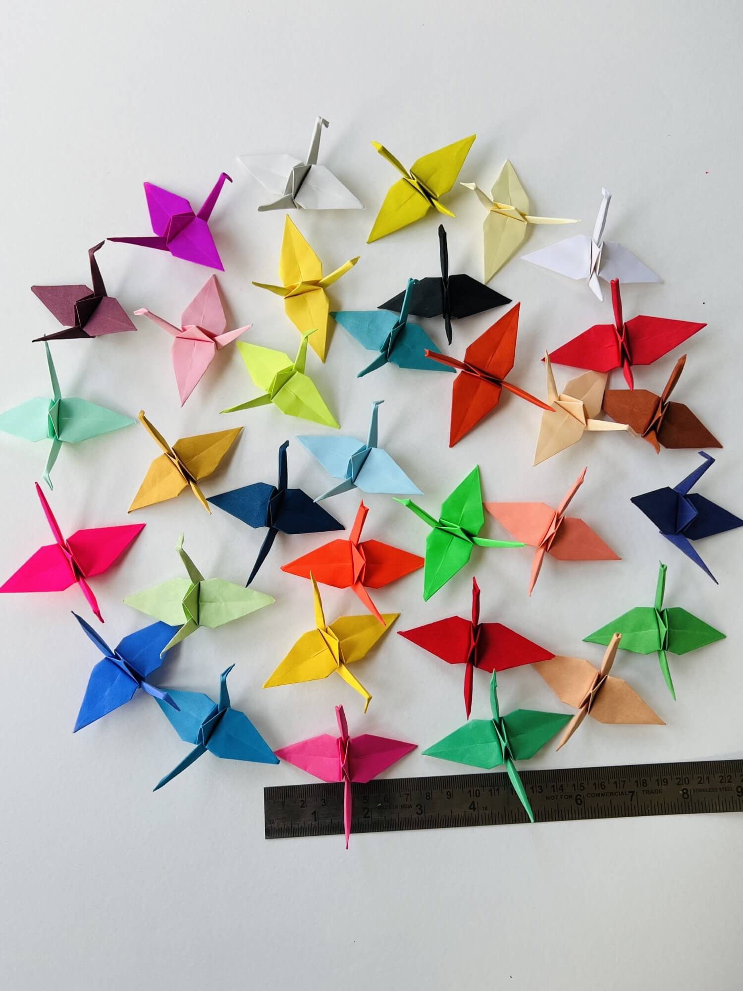 100 Multi-Color Origami Paper Cranes – Handmade Decorations for Crafts and Home Decor-4 100 Multi-Color Origami Paper Cranes - Handmade Decorations for Crafts and Home Decor