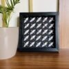 Elegant Handmade 3D Origami Crane Wall Art in White and Gold Pattern