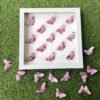 Pink Marbled Pattern 3D Origami Paper Butterfly Wall Art