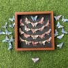 Vibrant 3D Marbled Pattern Origami Butterfly Wall Art